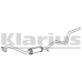 FE996V KLARIUS Средний глушитель выхлопных газов