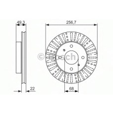 0 986 479 881 BOSCH Тормозной диск