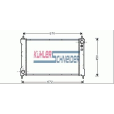 0106401 KUHLER SCHNEIDER Радиатор, охлаждение двигател