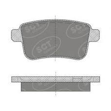 SP 491 SCT Комплект тормозных колодок, дисковый тормоз
