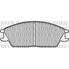 BBP1268 BORG & BECK Комплект тормозных колодок, дисковый тормоз