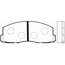 J PA-521AF JAPANPARTS Комплект тормозных колодок, дисковый тормоз