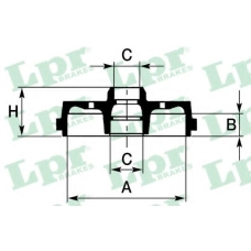 7D0226 LPR Тормозной барабан
