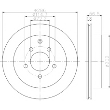 8DD 355 110-851 HELLA PAGID Тормозной диск