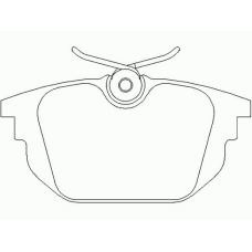 P 23 026 BREMBO Комплект тормозных колодок, дисковый тормоз
