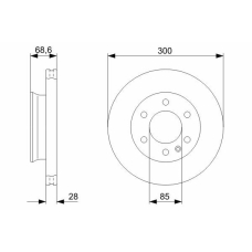 0 986 479 294 BOSCH Тормозной диск