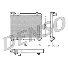 DRM09082 DENSO Радиатор, охлаждение двигателя