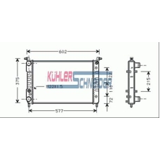 1715401 KUHLER SCHNEIDER Радиатор, охлаждение двигател