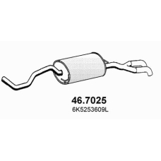46.7025 ASSO Глушитель выхлопных газов конечный