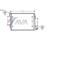 VW2224 AVA Радиатор, охлаждение двигателя