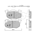 822-037-3 CIFAM Комплект тормозных колодок, дисковый тормоз