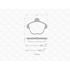 363702160462 MAGNETI MARELLI Комплект тормозных колодок, дисковый тормоз