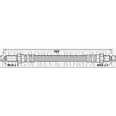 BBH6163 BORG & BECK Тормозной шланг