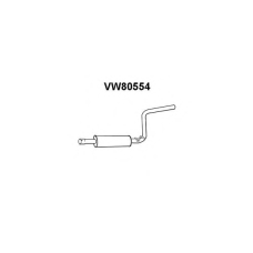 VW80554 VENEPORTE Средний глушитель выхлопных газов