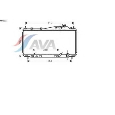 HD2231 AVA Радиатор, охлаждение двигателя