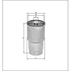 KC 100 MAHLE Фильтр топливный