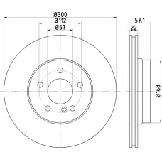 8DD 355 118-942 HELLA PAGID Тормозной диск