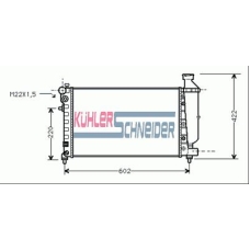 1508101 KUHLER SCHNEIDER Радиатор, охлаждение двигател