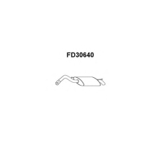 FD30640 VENEPORTE Глушитель выхлопных газов конечный