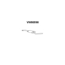 VW80598 VENEPORTE Средний глушитель выхлопных газов