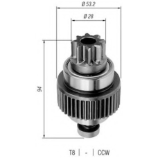 940113020251 MAGNETI MARELLI Ведущая шестерня, стартер