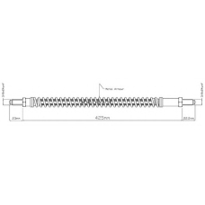 VBH402 MOTAQUIP Тормозной шланг