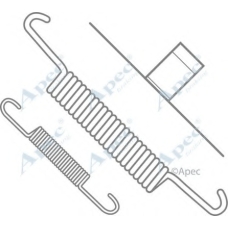 KIT635 APEC Комплектующие, тормозная колодка