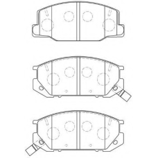 A1N092 AISIN Комплект тормозных колодок, дисковый тормоз