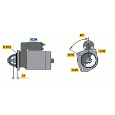 0 986 012 470 BOSCH Стартер