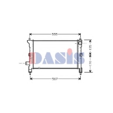 370030N AKS DASIS Радиатор, охлаждение двигателя