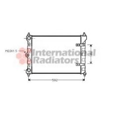 58002095 VAN WEZEL Радиатор, охлаждение двигателя