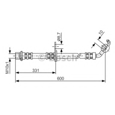 1 987 476 106 BOSCH Тормозной шланг
