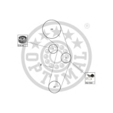 SK-1338AQ2 OPTIMAL Водяной насос + комплект зубчатого ремня