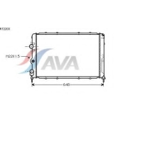 RT2203 AVA Радиатор, охлаждение двигателя