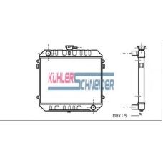 0613801 KUHLER SCHNEIDER Радиатор, охлаждение двигател