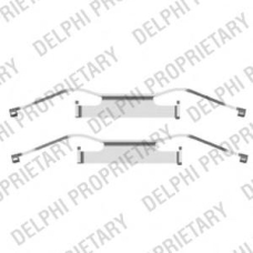LX0439 DELPHI Комплектующие, колодки дискового тормоза