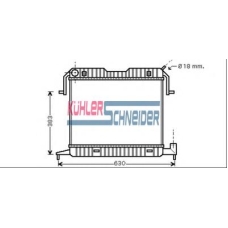 0605601 KUHLER SCHNEIDER Радиатор, охлаждение двигател