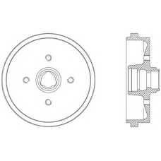 BAD9010.40 OPEN PARTS Тормозной барабан