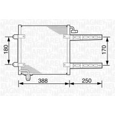 350203237000 MAGNETI MARELLI Конденсатор, кондиционер