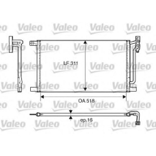 817405 VALEO Конденсатор, кондиционер