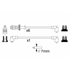 0 986 357 120 BOSCH Комплект проводов зажигания