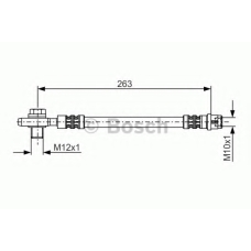 1 987 476 944 BOSCH Тормозной шланг