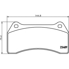 8DB 355 006-931 HELLA PAGID Комплект тормозных колодок, дисковый тормоз