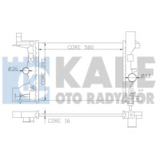 349200 KALE OTO RADYATOR Радиатор, охлаждение двигателя