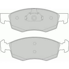 FD6846A NECTO Комплект тормозных колодок, дисковый тормоз