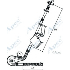 HOS3907 APEC Тормозной шланг