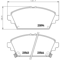 8DB 355 017-171 HELLA PAGID Комплект тормозных колодок, дисковый тормоз