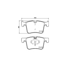 8DB 355 015-781 HELLA Комплект тормозных колодок, дисковый тормоз