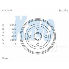 BD-2459 KAVO PARTS Тормозной барабан