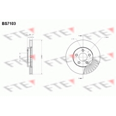 BS7103 FTE Тормозной диск